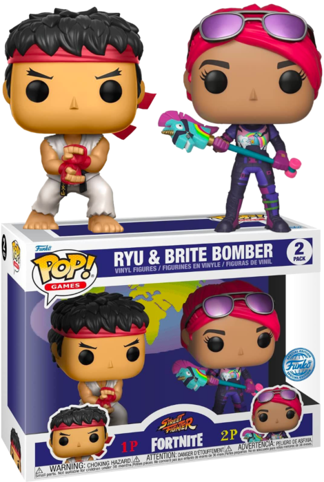 POP Fortnite Ryu e Brite Bomber
