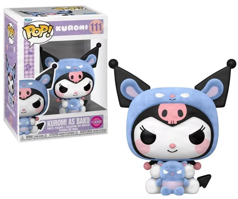POP Hello Kitty Kuromi as Baku Flocked 111