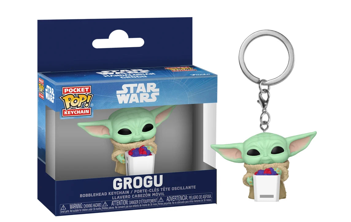 Porta Chaves POP Star §Wars Grogu with snack