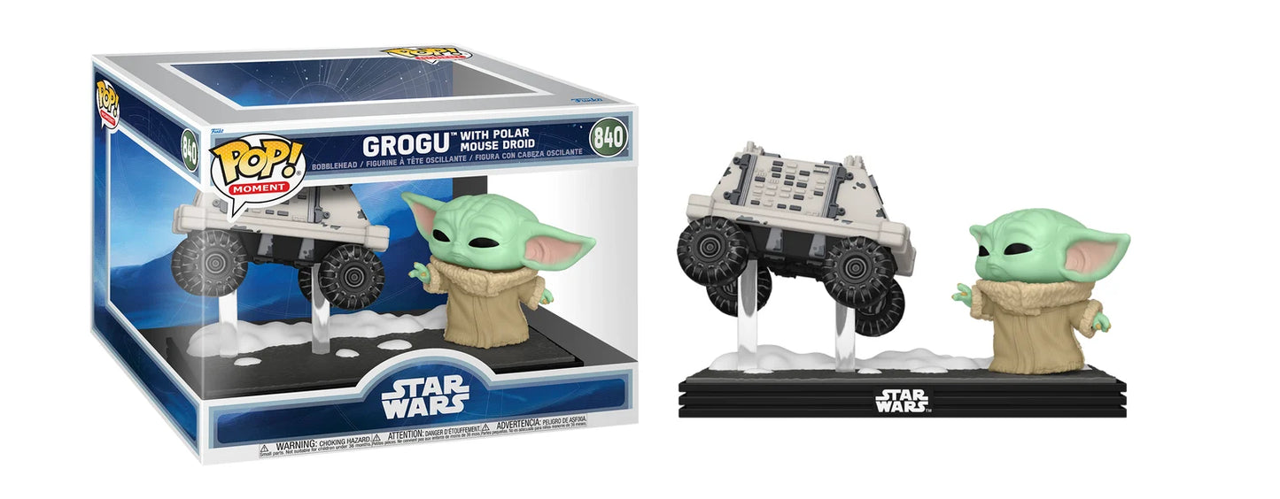 POP Star Wars Grogu with Polar Mouse Droid 840
