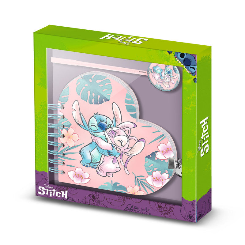Coffret Diario Stitch Angel Coraçao