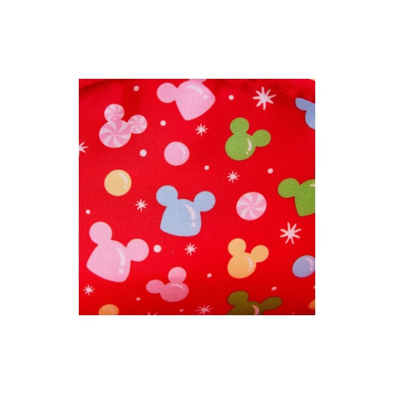 Mochila Loungefly Mickey Minnie Gingerbread com bandolete