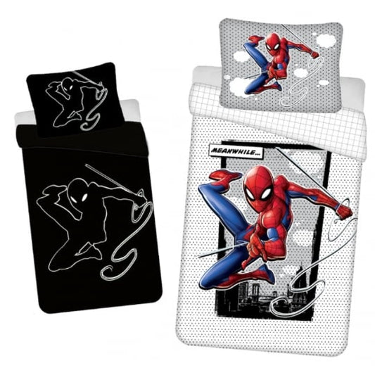 Roupa de cama 1 pessoa Spiderman Fluorescente