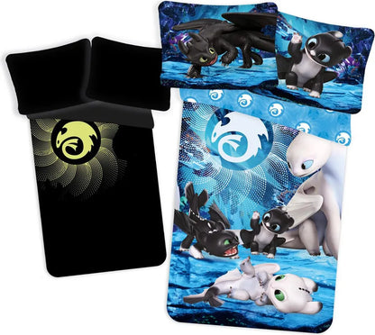 Roupa de cama 1 pessoa Dragons Fluoerescente