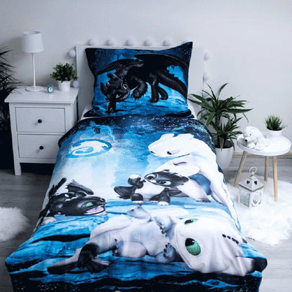 Roupa de cama 1 pessoa Dragons Fluoerescente