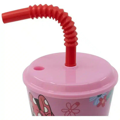 Copo com palha Minnie