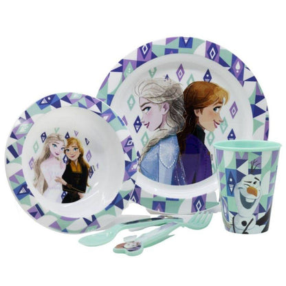 Conjunto de louça infantil Frozen - 5 peças