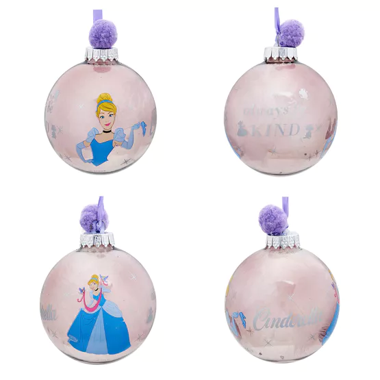 Pack 7 bolas de natal Princesas Disney