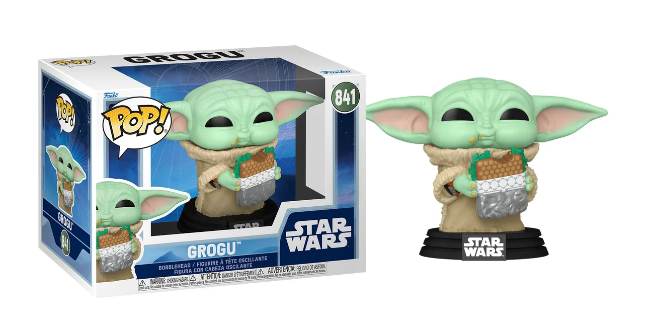 POP Star Wars Grogu with food 841
