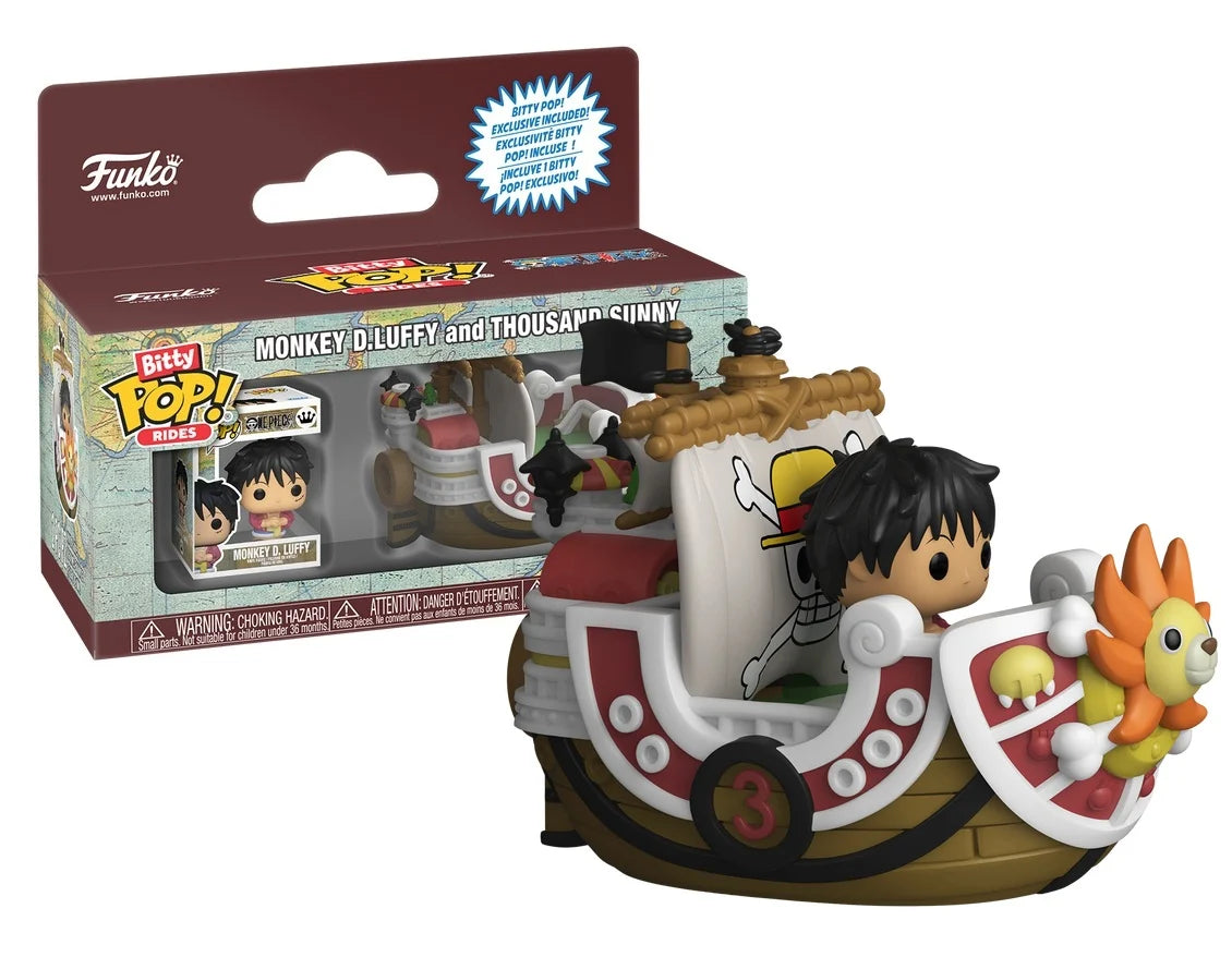 Bitty POP One Piece Luffy com o Thousand Sunny