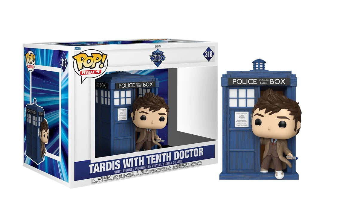 POP Doctor Who Tardis with Tenth Doctor 318
