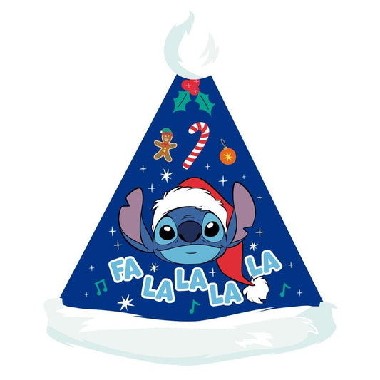 Chapeu de Natal Stitch azul