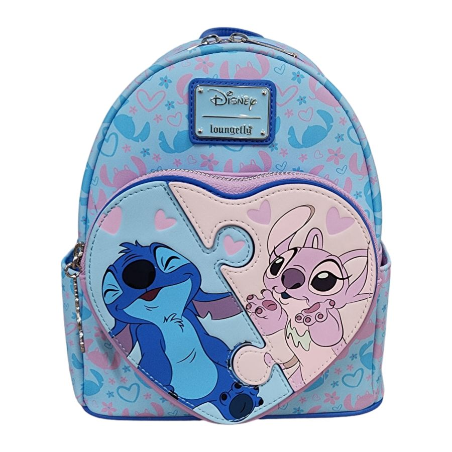Mochila Stich e Angel Loungefly