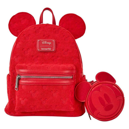 Mochila Minnie Vermelho Ears Burnout Loungefly