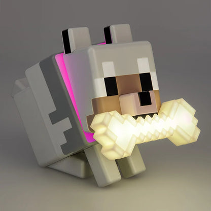 Lampada Minecraft Wolf GloBuddies 15cm