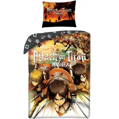 Roupa de cama 1 pessoa Attack on titan