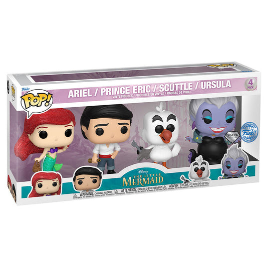 Pack 4 POP Disney Pequena Sereia