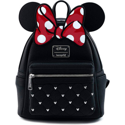 Mochila Minnie preto Bow Loungefly
