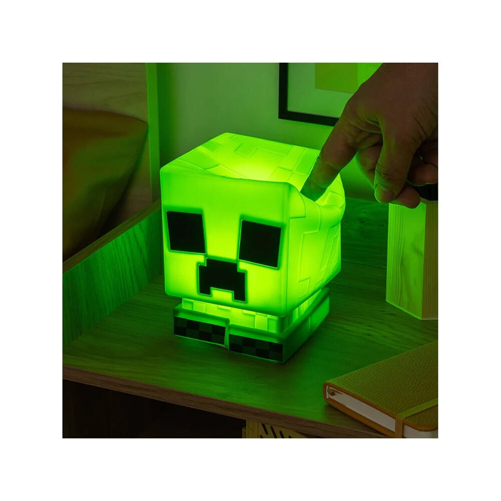Lampada Minecraft silicone Creeper 15cm