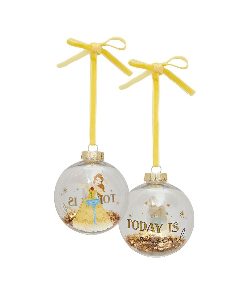 Pack 7 bolas de natal Bela e o monstro