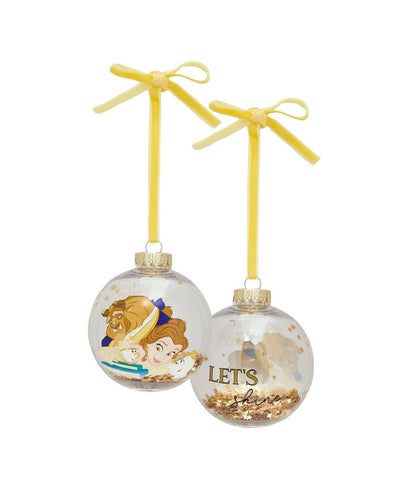 Pack 7 bolas de natal Bela e o monstro