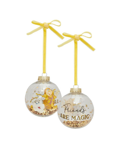 Pack 7 bolas de natal Bela e o monstro