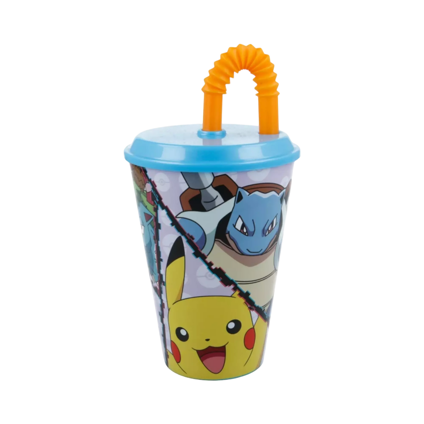 Copo com palha Pokemon