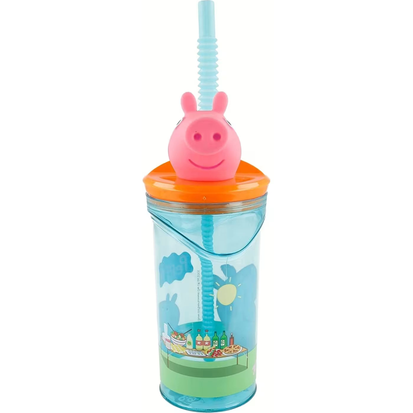 Copo 3D com palha Peppa Pig