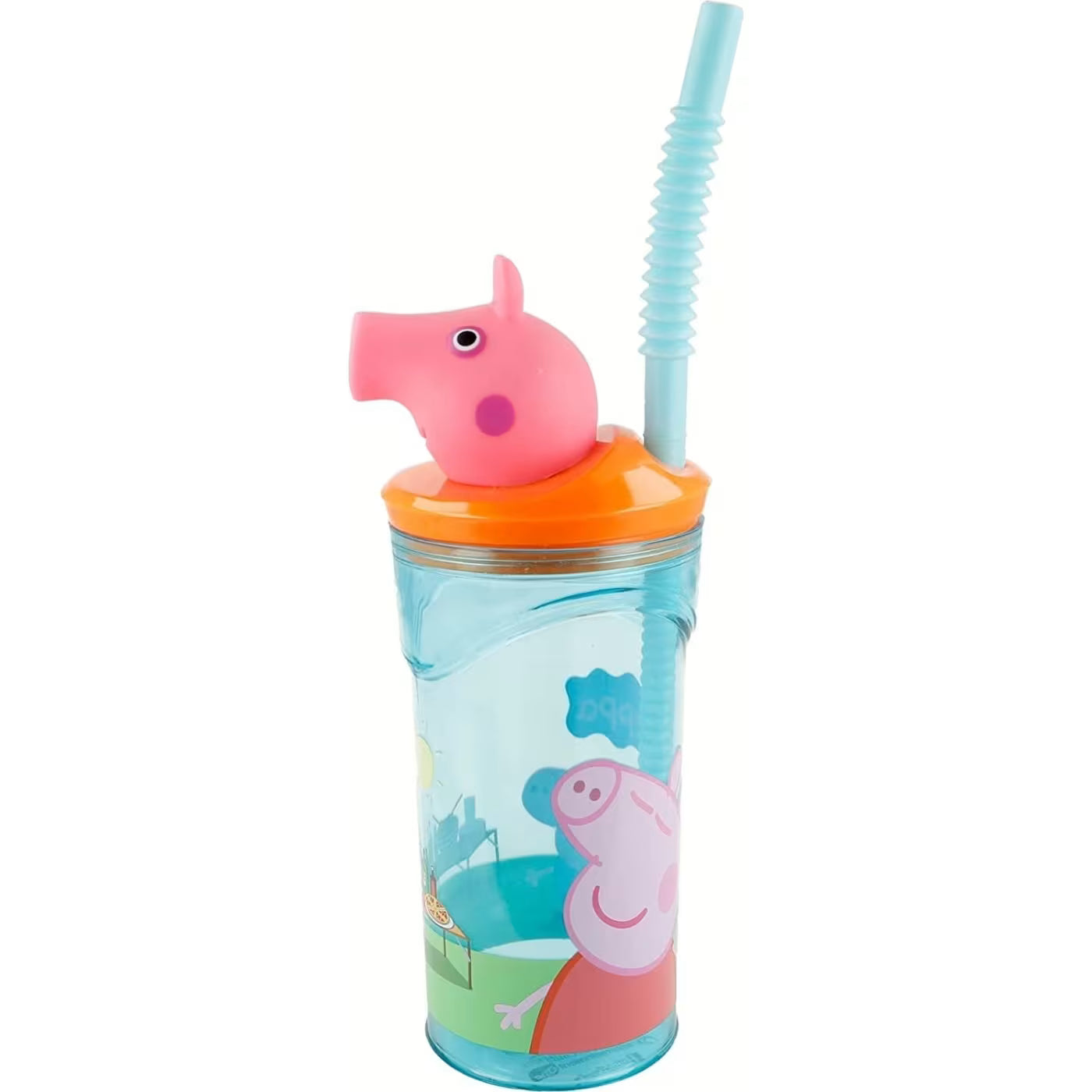 Copo 3D com palha Peppa Pig